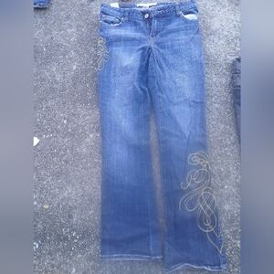 1 pair ecko red women's jeanes, blue,size 5